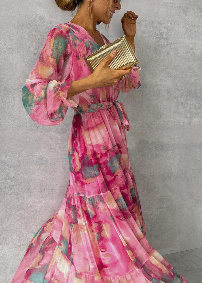 Mollie | Maxi Dress with Floral Wrap Design