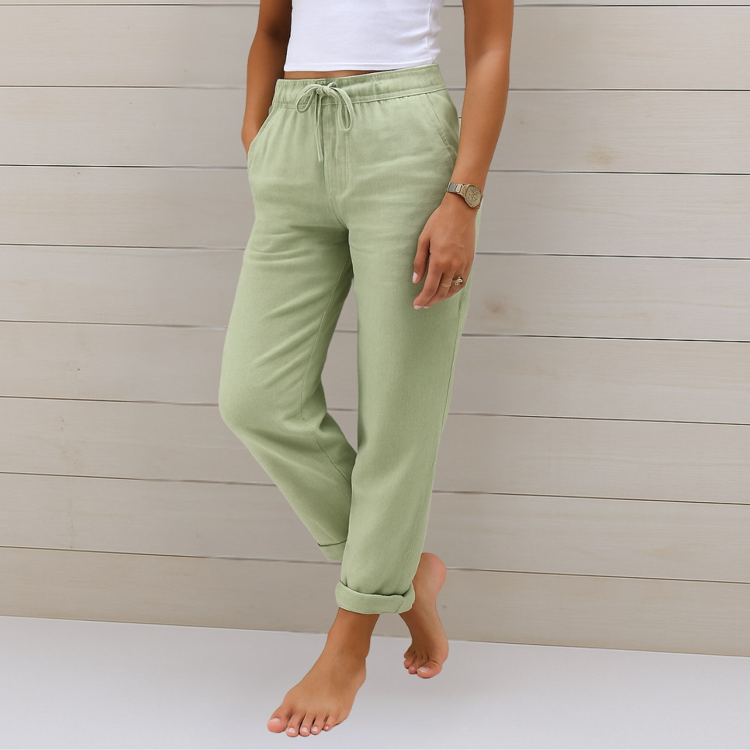 Anne | Luxe Stretch Linen Trousers for Ultimate Breathability