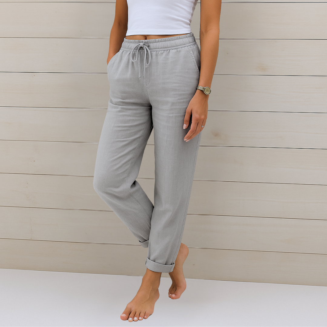 Anne | Luxe Stretch Linen Trousers for Ultimate Breathability