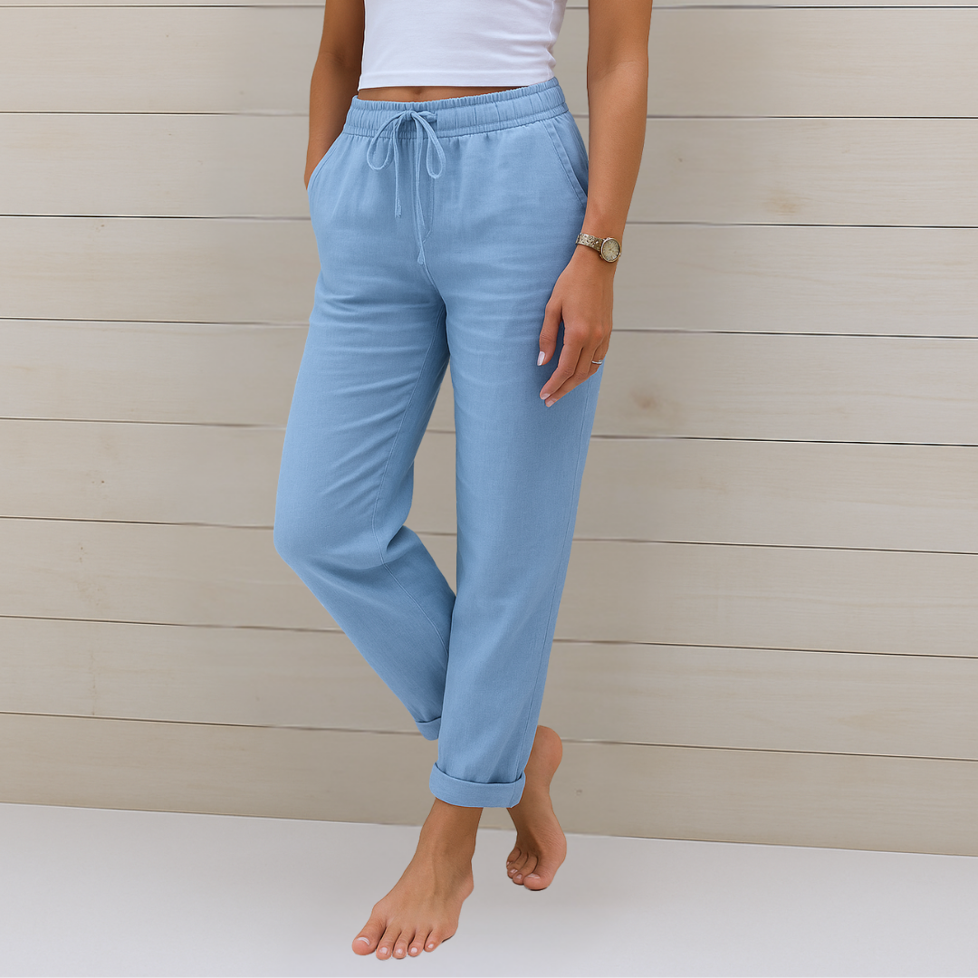 Anne | Luxe Stretch Linen Trousers for Ultimate Breathability