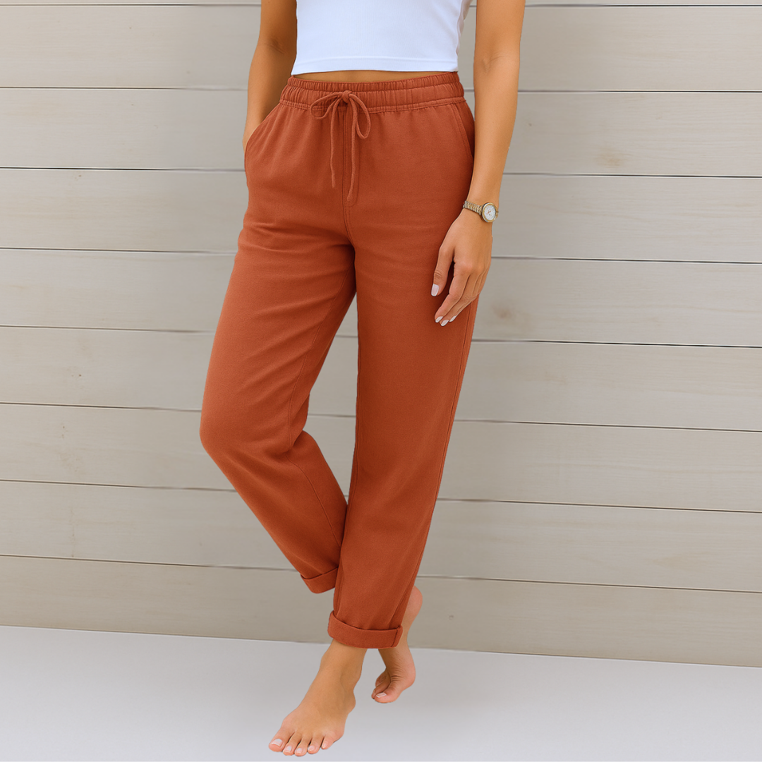 Anne | Luxe Stretch Linen Trousers for Ultimate Breathability