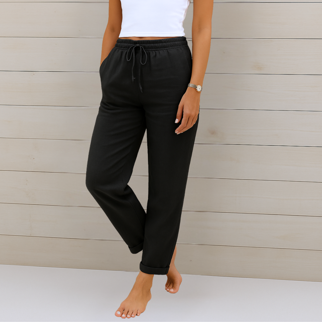 Anne | Luxe Stretch Linen Trousers for Ultimate Breathability