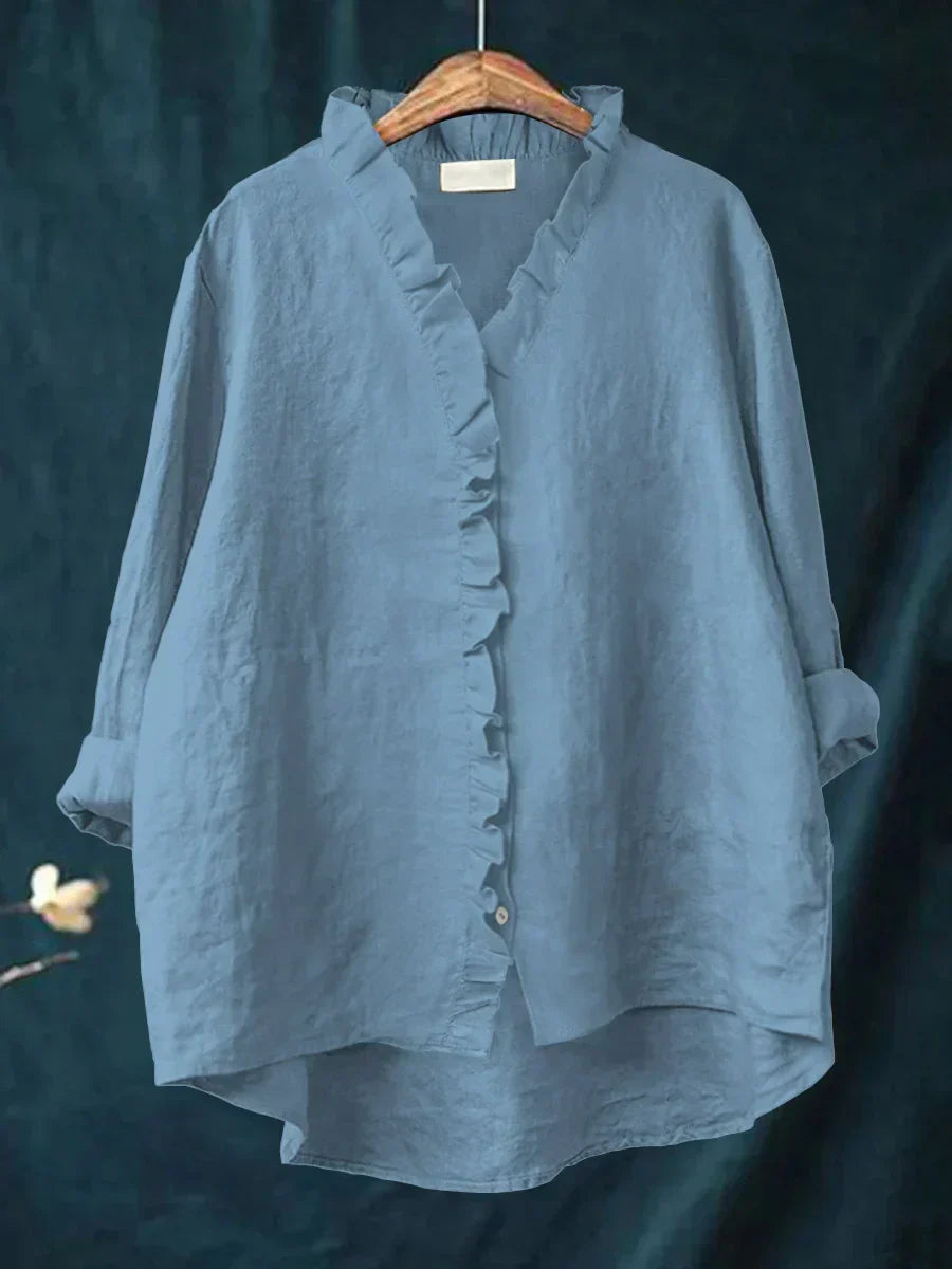 Isla Airy Button-Up Shirt