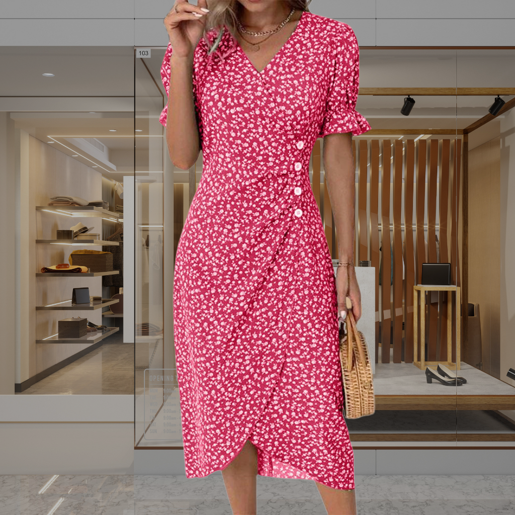 Fatima | Elegant Wrap Dress for a Flattering Fit