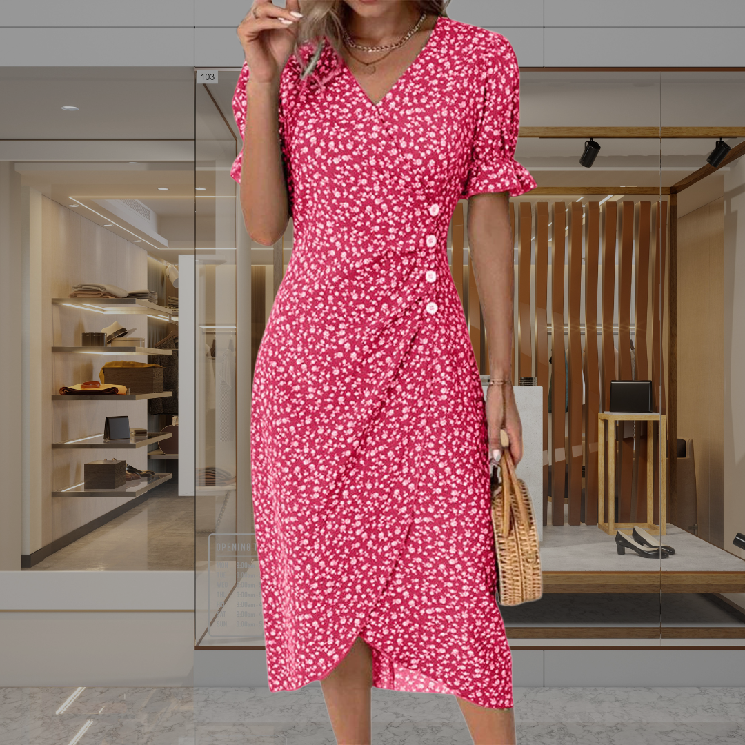 Fatima | Elegant Wrap Dress for a Flattering Fit