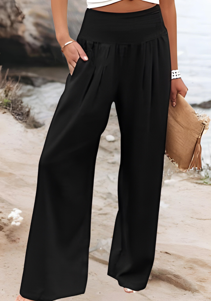 Aileen - Wide Leg Beach Trousers