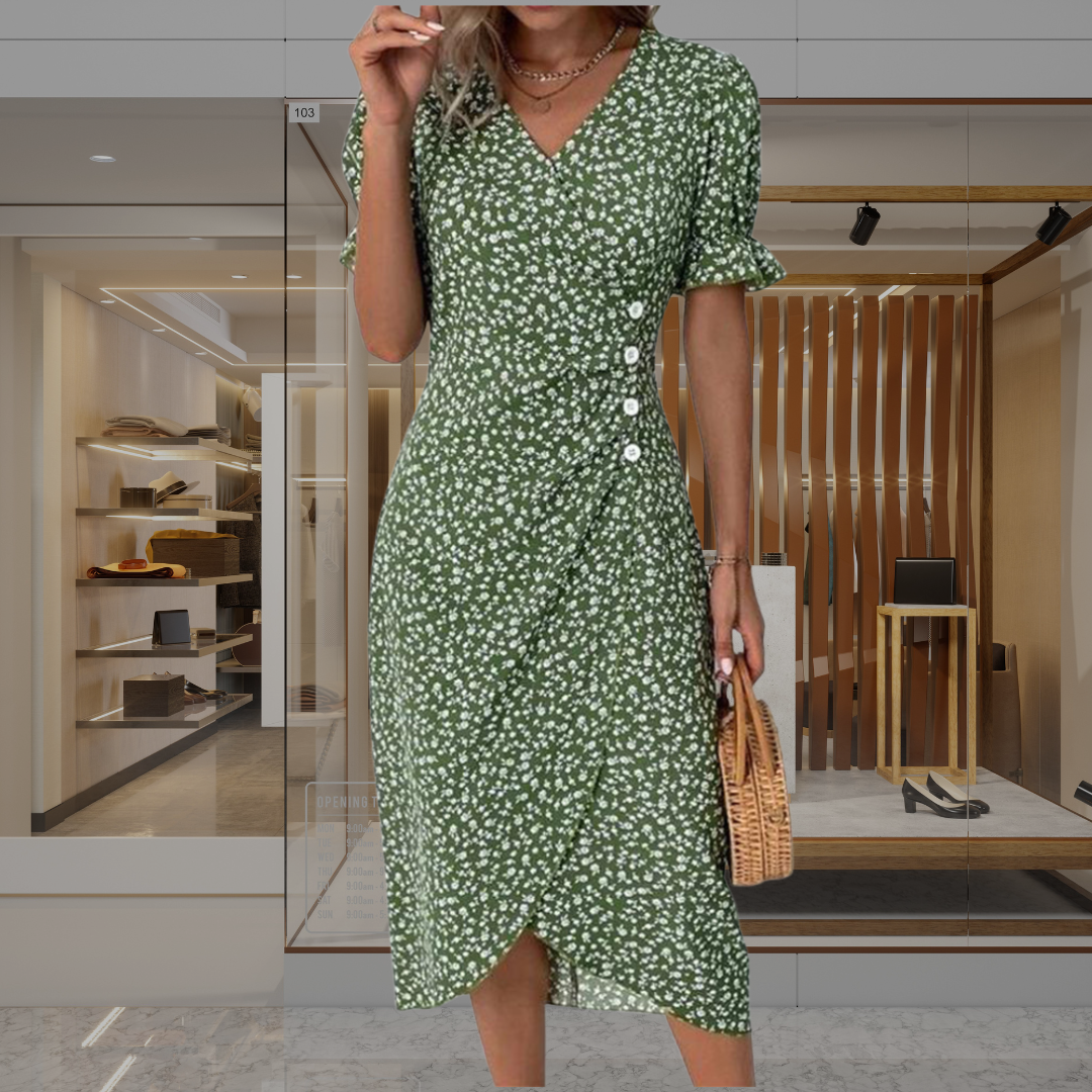 Fatima | Elegant Wrap Dress for a Flattering Fit