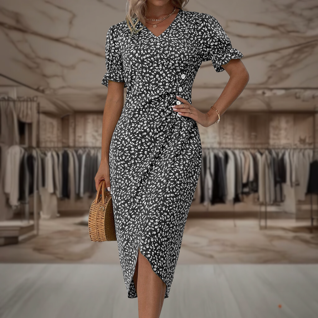 Fatima | Elegant Wrap Dress for a Flattering Fit
