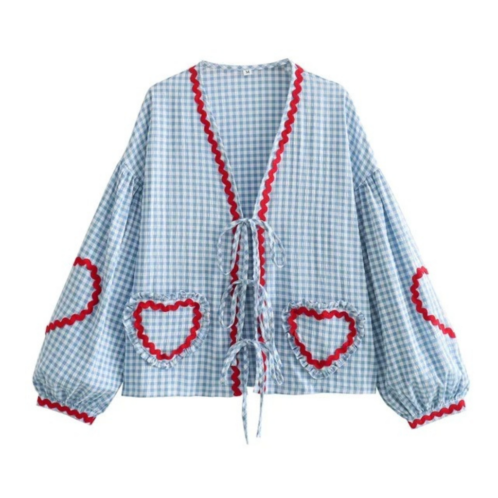 GRACIE Heart Print Blouse