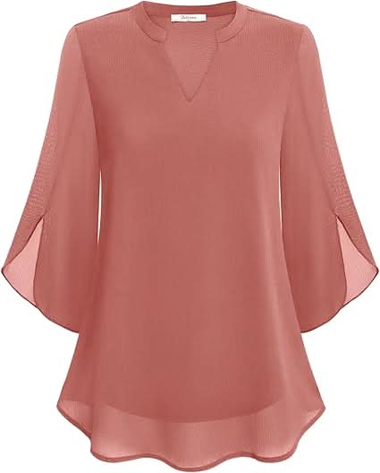 Celest Double-Layer Chiffon Top