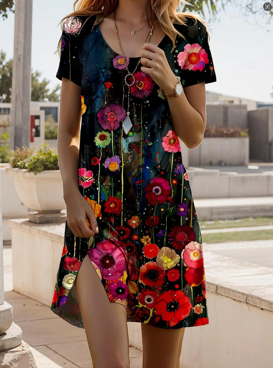 Millie | Chic Ethnic Print Summer Dress