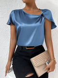 Loretta Stylish Top Featuring Distinctive Shoulder Design