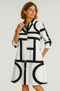 Genevieve | Geometric Pattern Dress