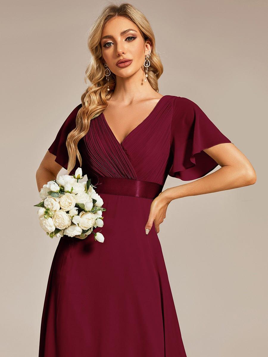 Monique | Elegant Long Bridesmaid Dress with Empire Waist