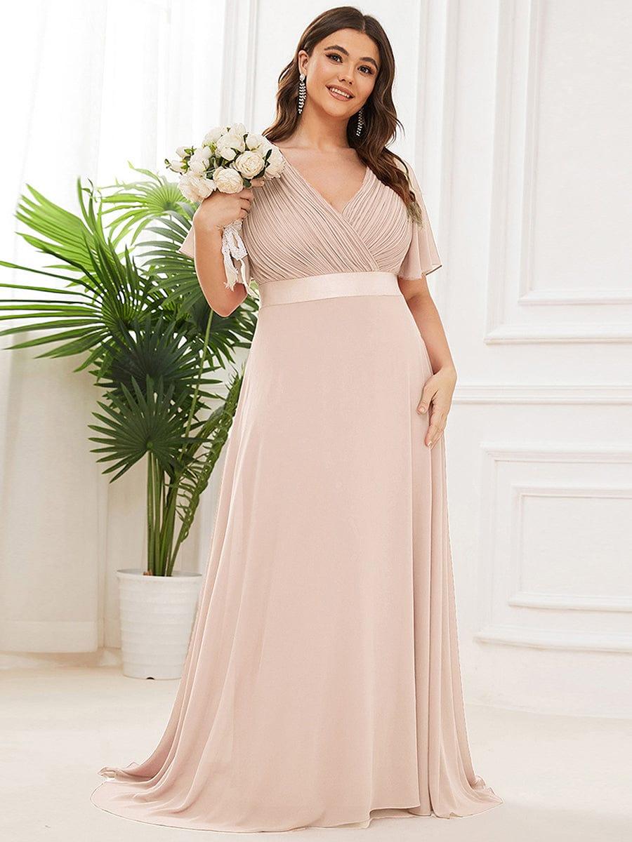 Monique | Elegant Long Bridesmaid Dress with Empire Waist