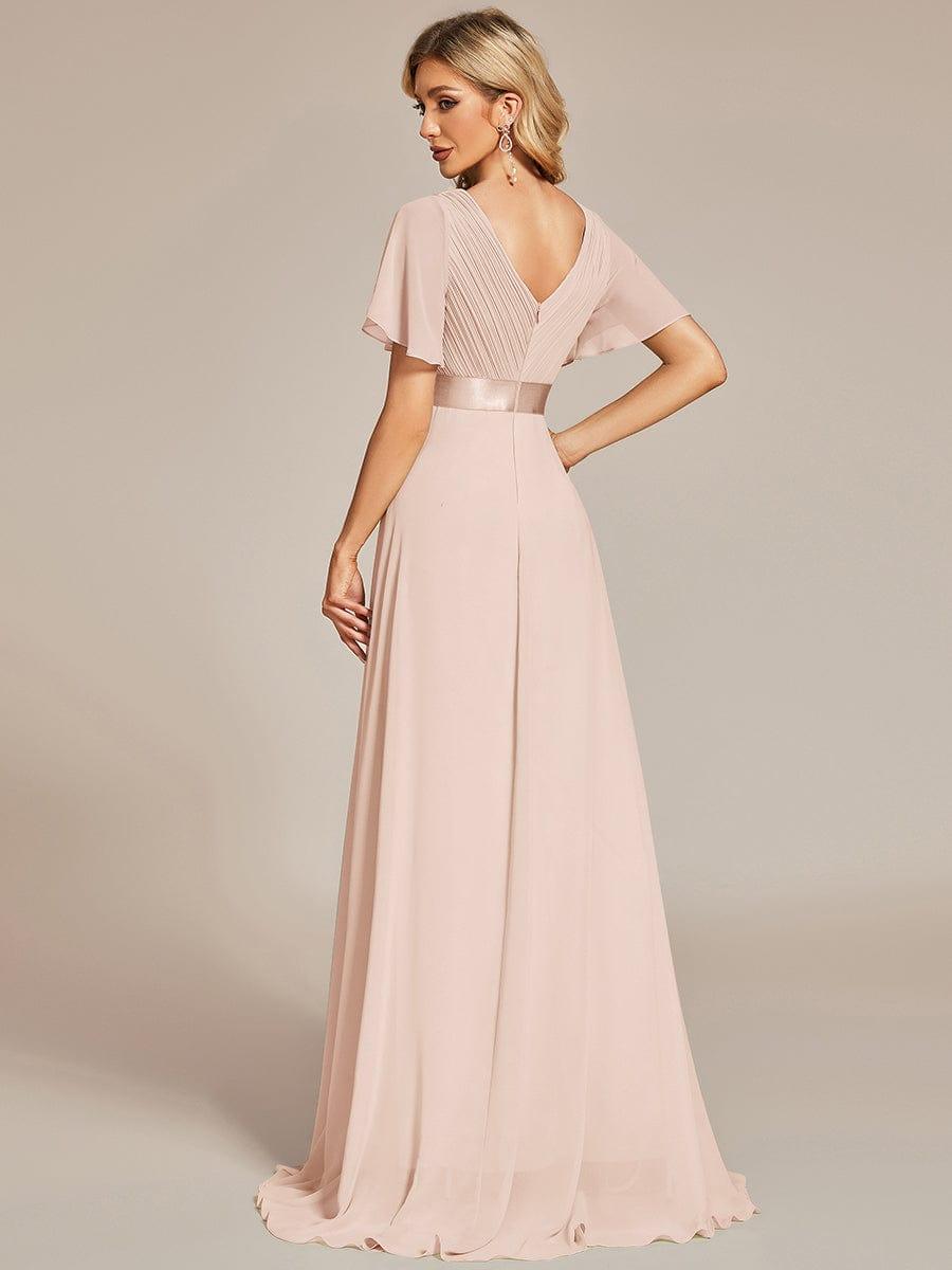 Monique | Elegant Long Bridesmaid Dress with Empire Waist