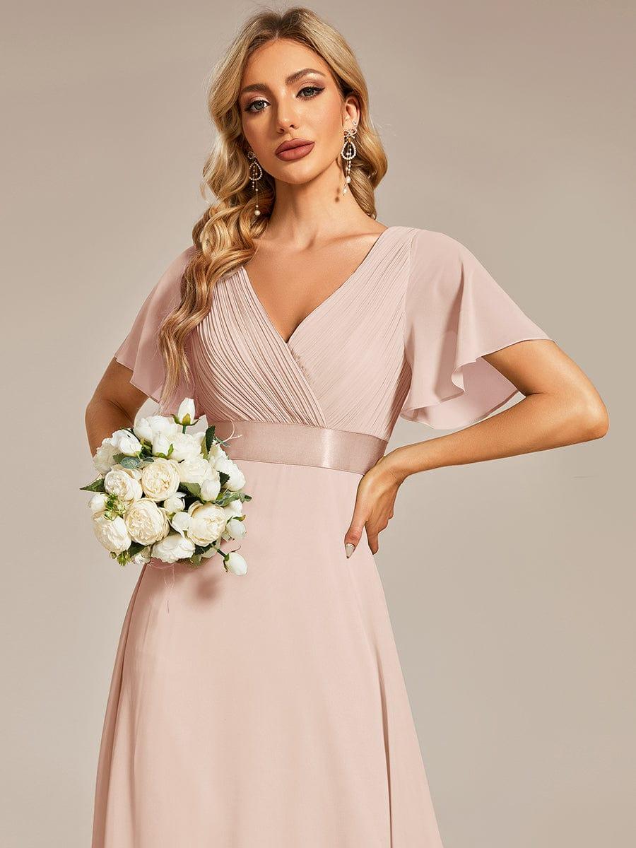 Monique | Elegant Long Bridesmaid Dress with Empire Waist