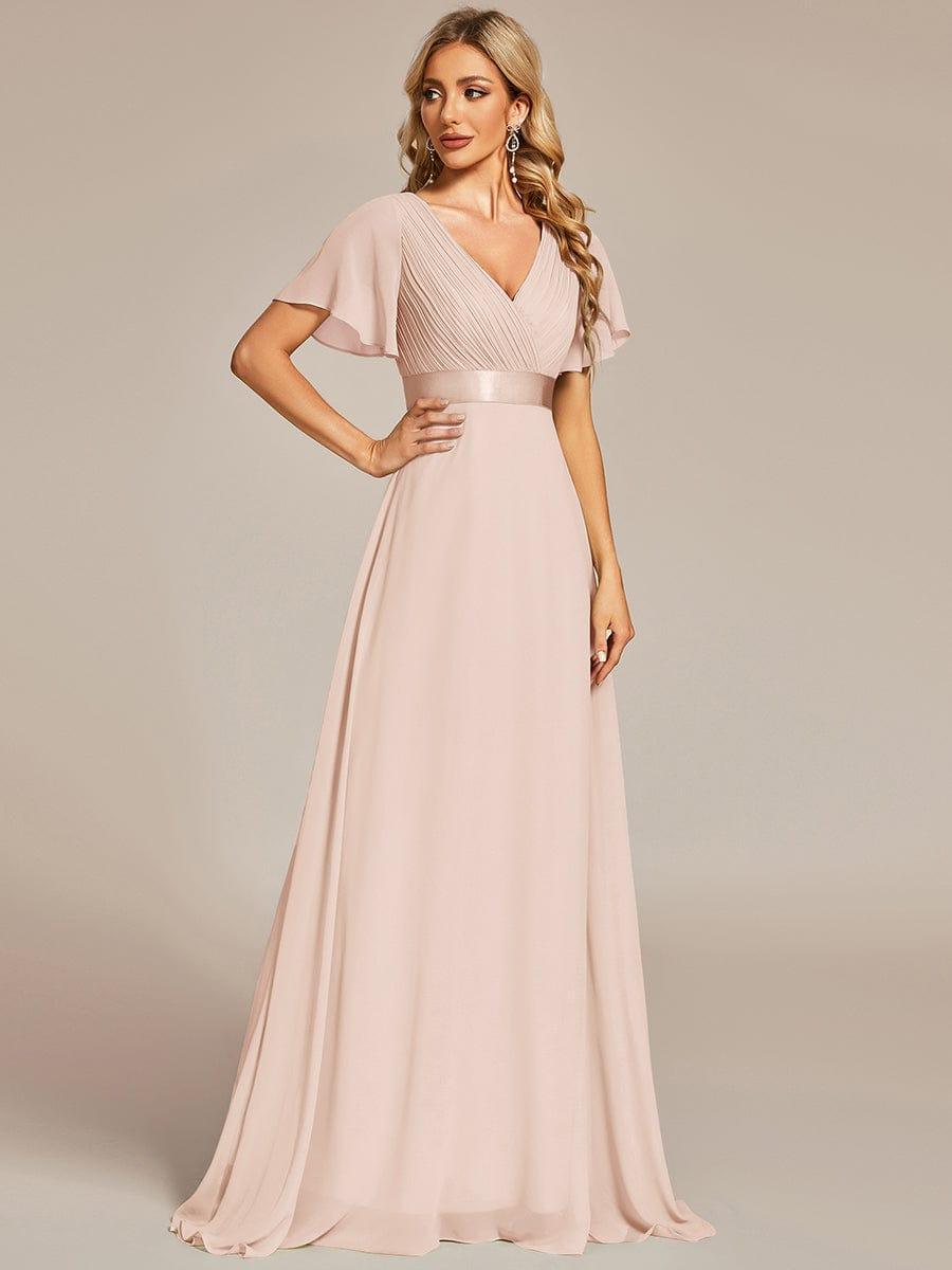 Monique | Elegant Long Bridesmaid Dress with Empire Waist