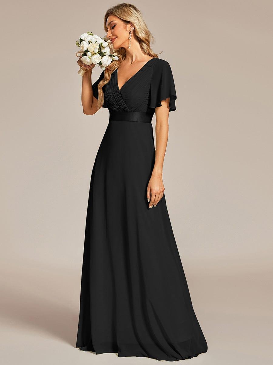 Monique | Elegant Long Bridesmaid Dress with Empire Waist