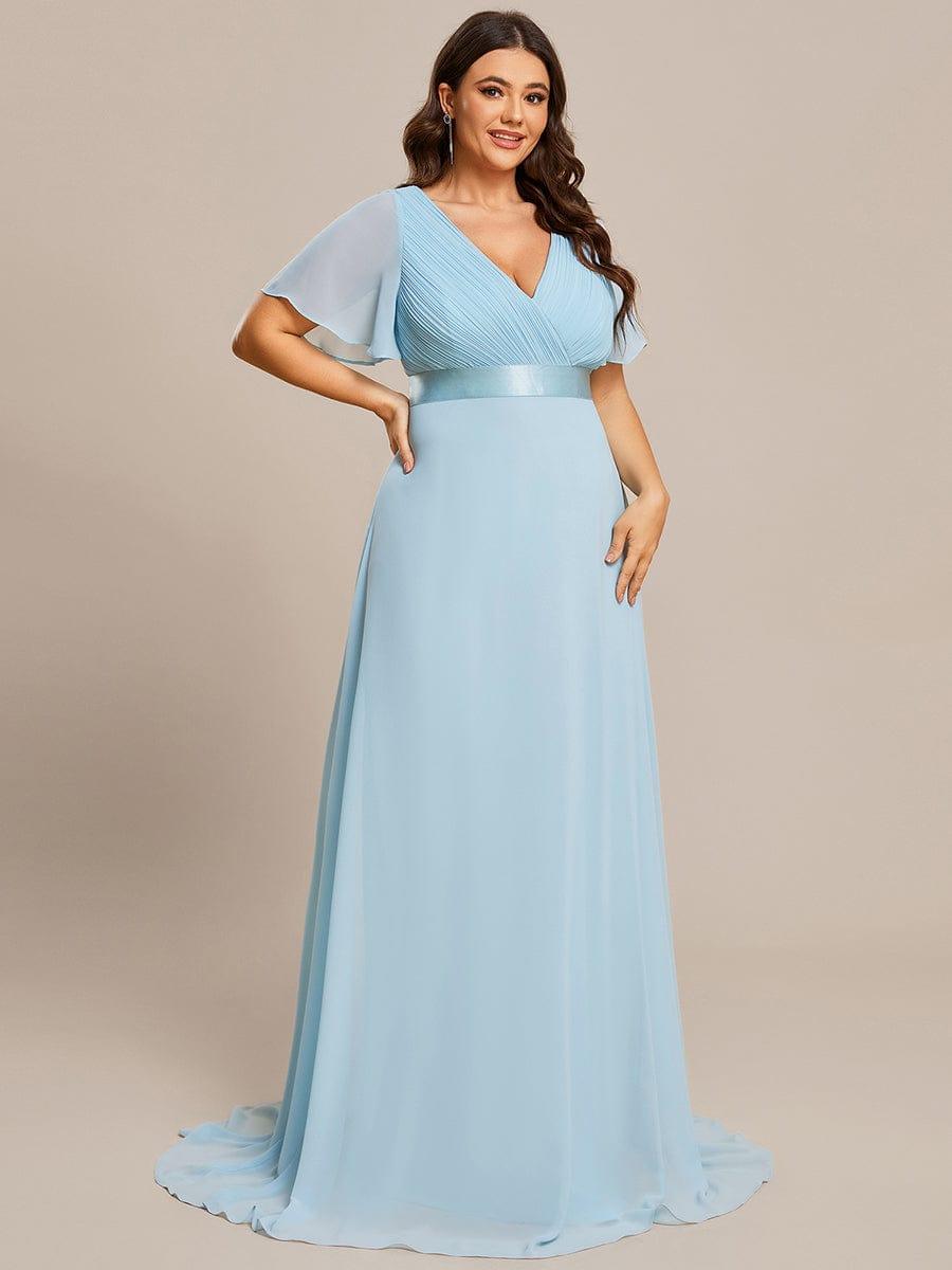 Monique | Elegant Long Bridesmaid Dress with Empire Waist