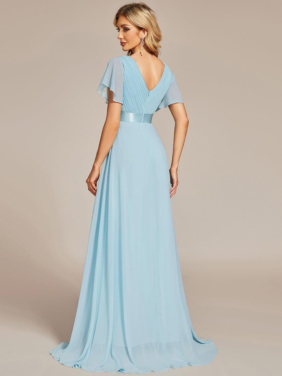 Monique | Elegant Long Bridesmaid Dress with Empire Waist