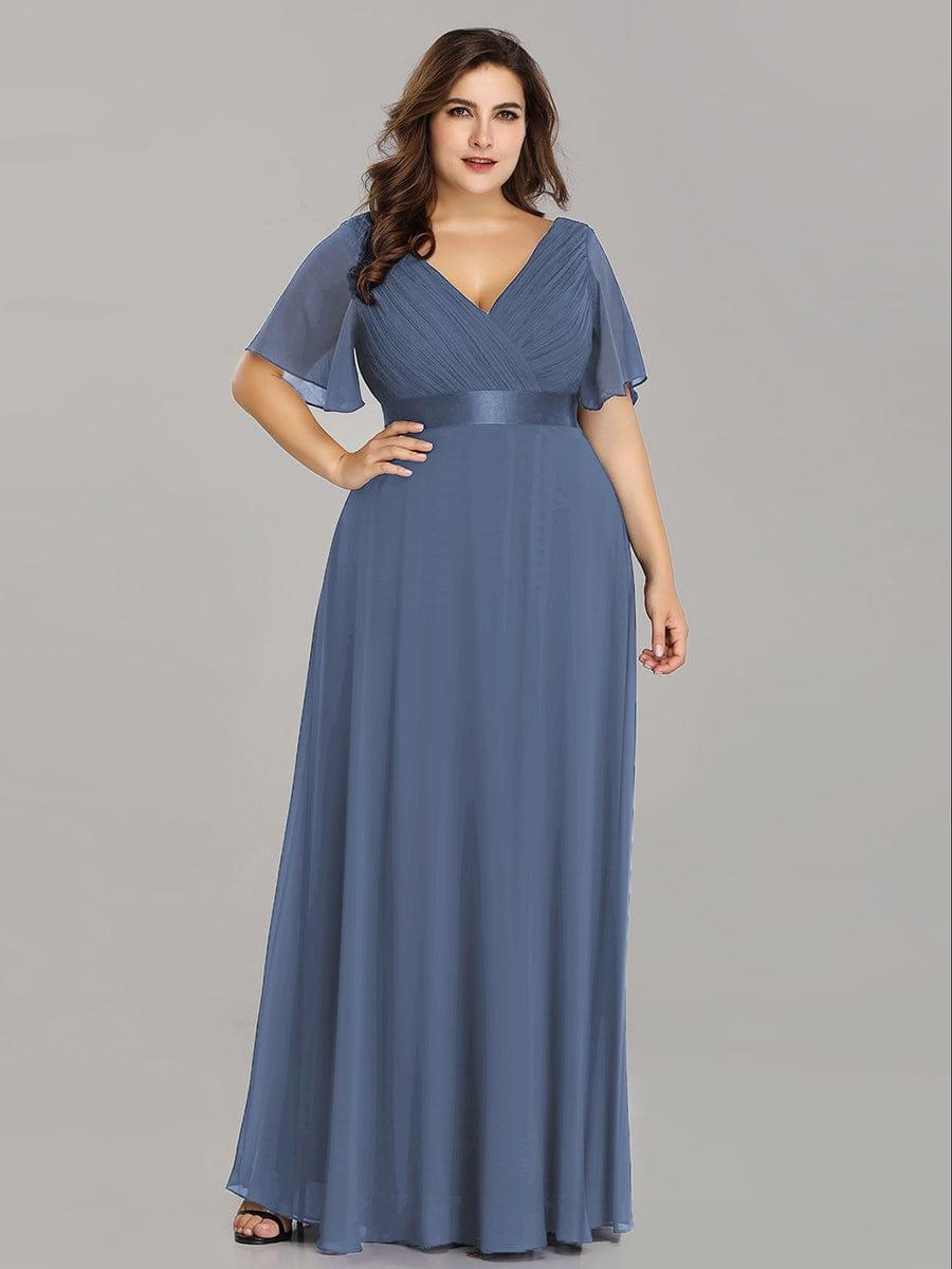 Monique | Elegant Long Bridesmaid Dress with Empire Waist