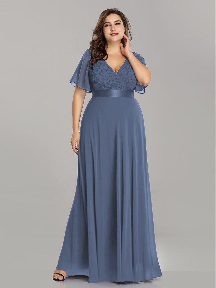 Monique | Elegant Long Bridesmaid Dress with Empire Waist