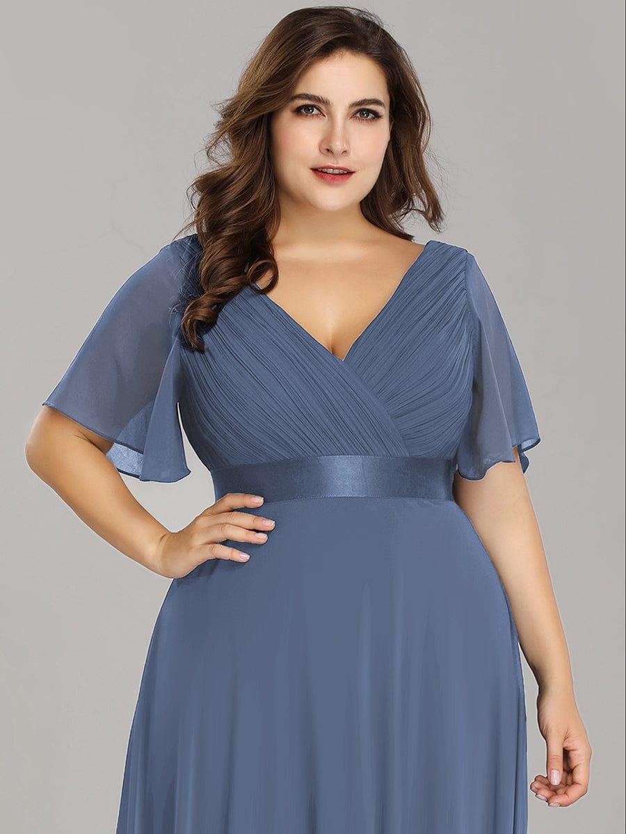 Monique | Elegant Long Bridesmaid Dress with Empire Waist