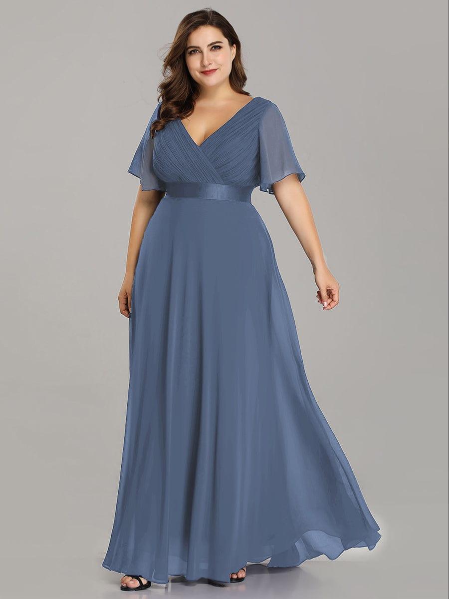 Monique | Elegant Long Bridesmaid Dress with Empire Waist