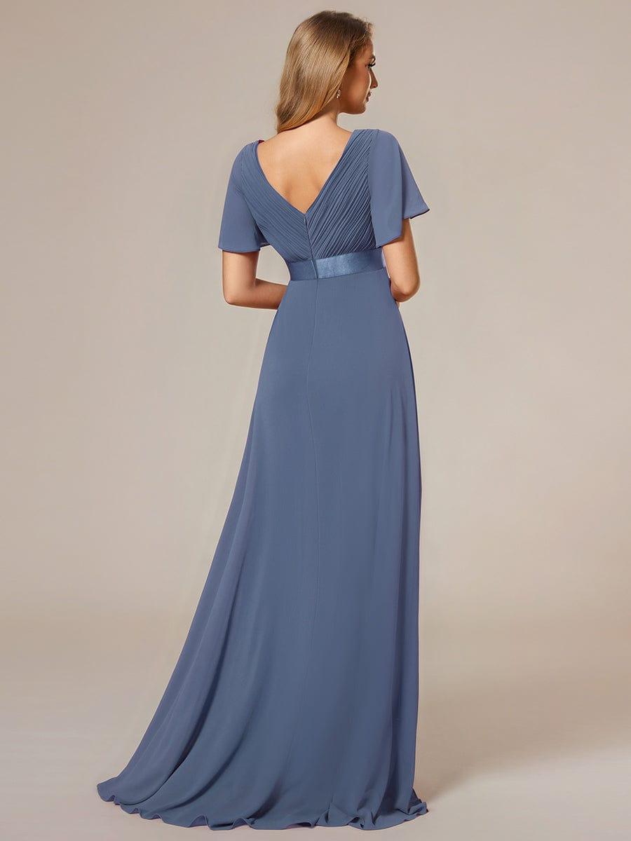 Monique | Elegant Long Bridesmaid Dress with Empire Waist