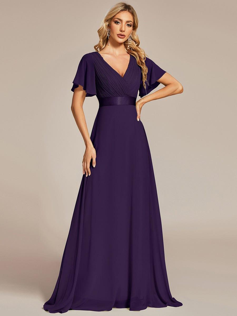 Monique | Elegant Long Bridesmaid Dress with Empire Waist