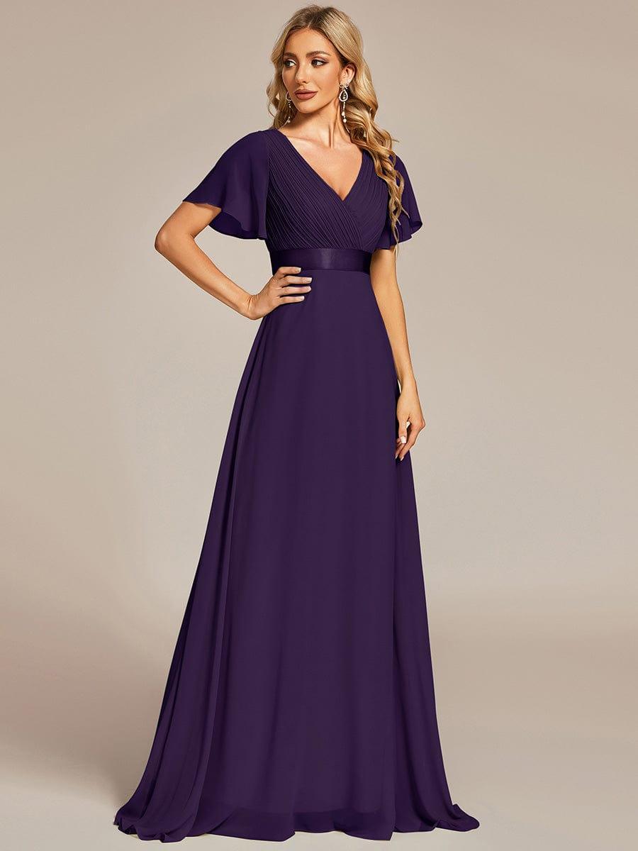 Monique | Elegant Long Bridesmaid Dress with Empire Waist