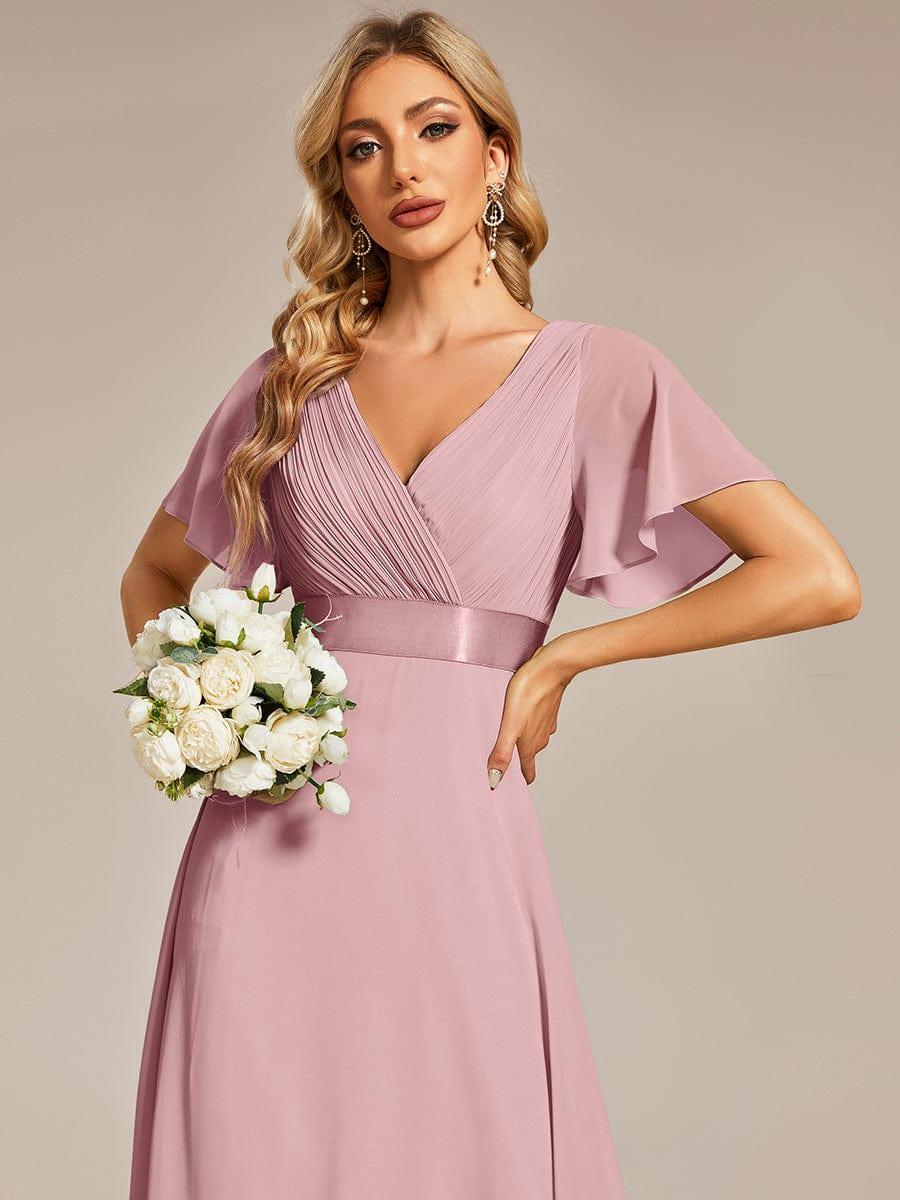Monique | Elegant Long Bridesmaid Dress with Empire Waist