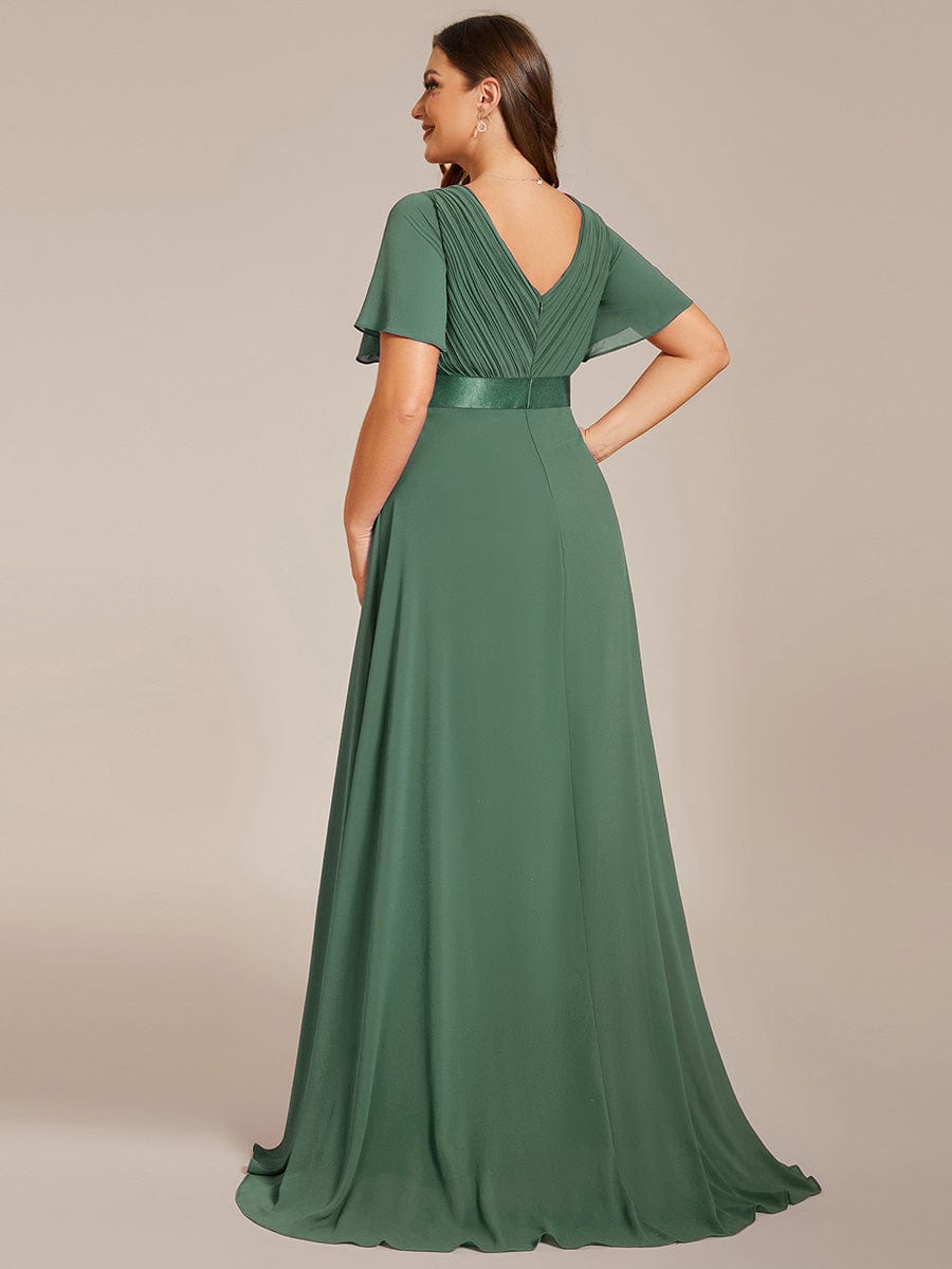 Monique | Elegant Long Bridesmaid Dress with Empire Waist