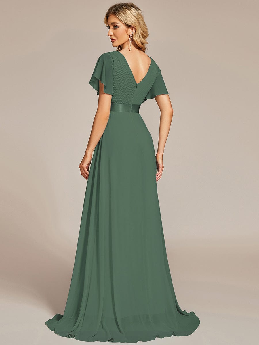Monique | Elegant Long Bridesmaid Dress with Empire Waist