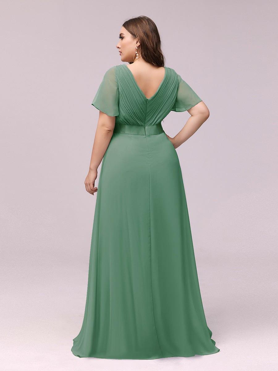 Monique | Elegant Long Bridesmaid Dress with Empire Waist