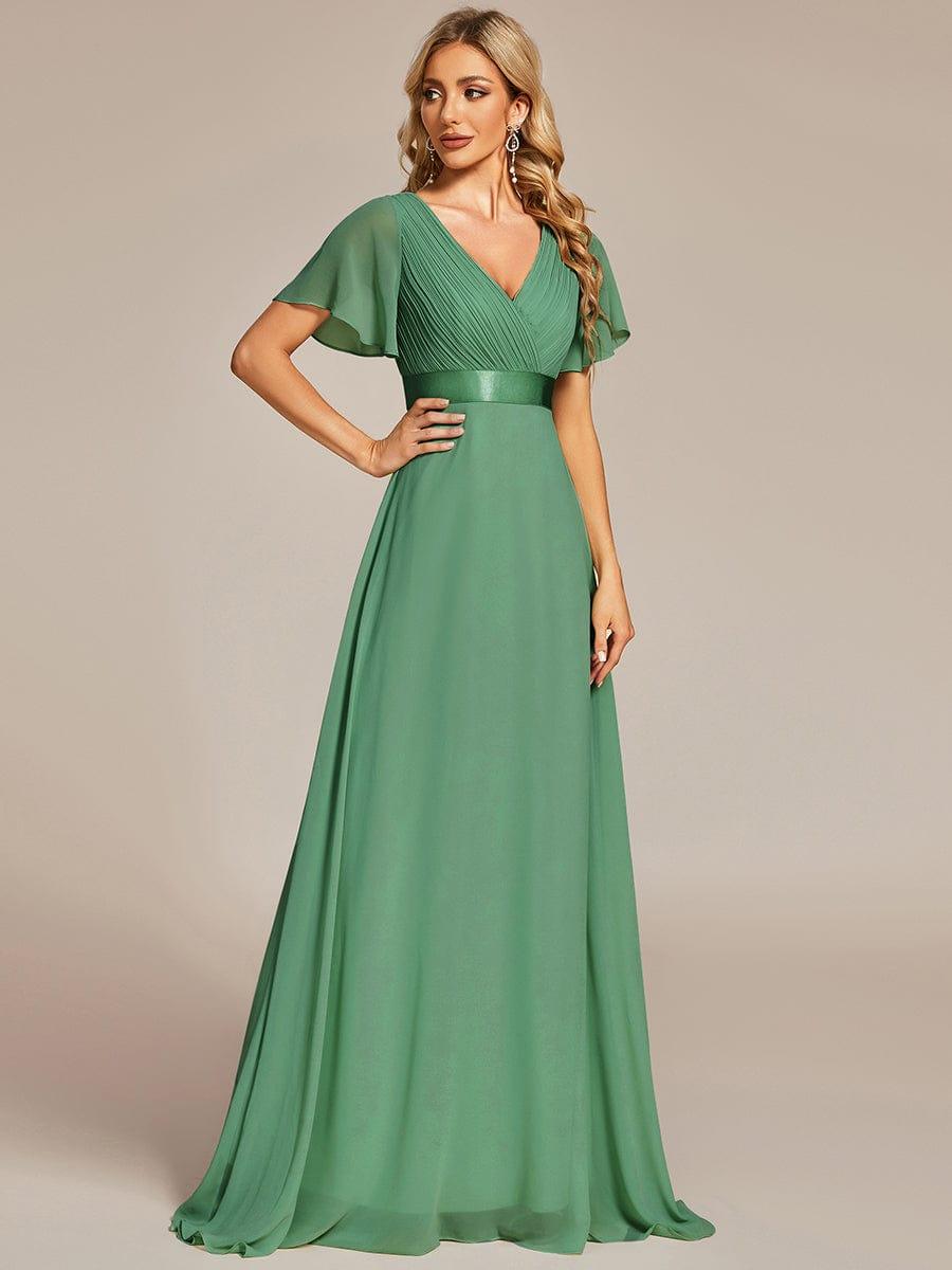 Monique | Elegant Long Bridesmaid Dress with Empire Waist