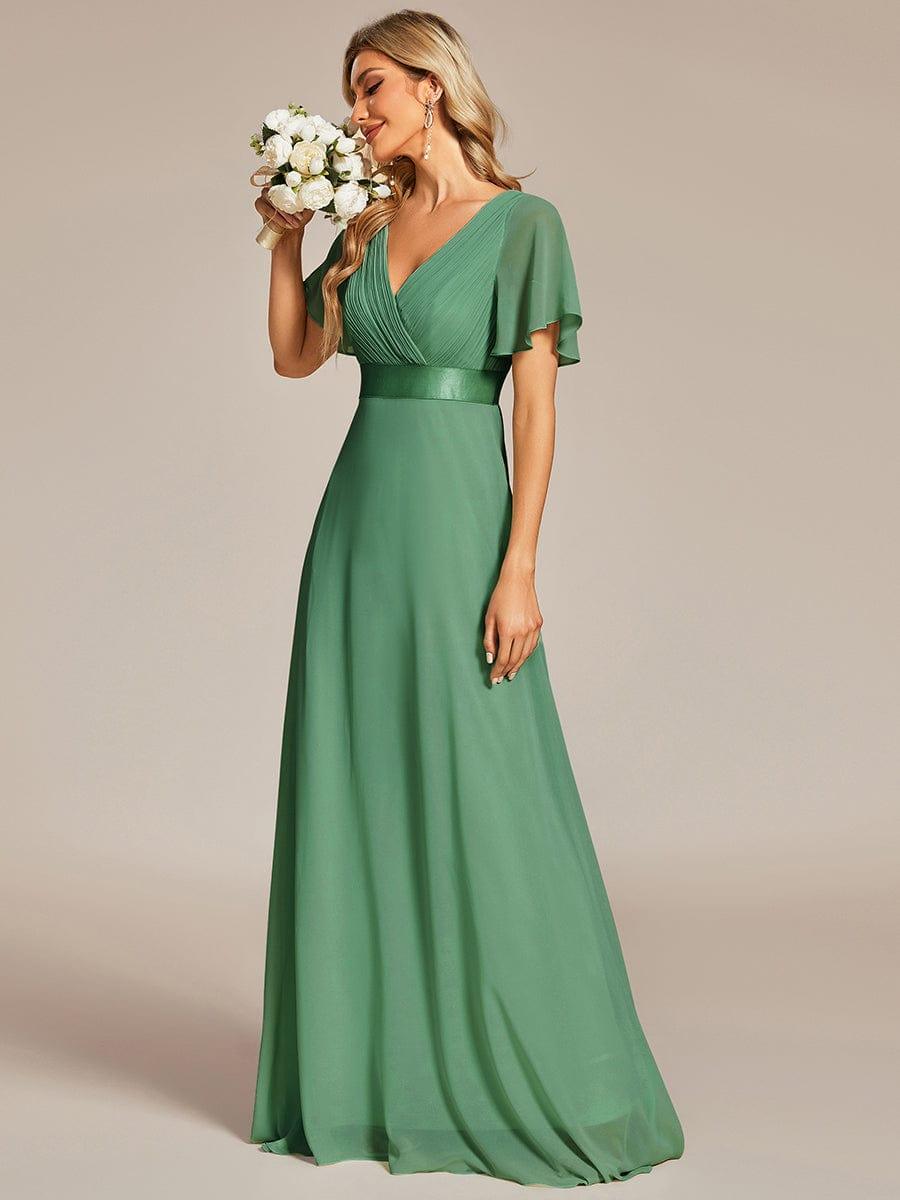 Monique | Elegant Long Bridesmaid Dress with Empire Waist