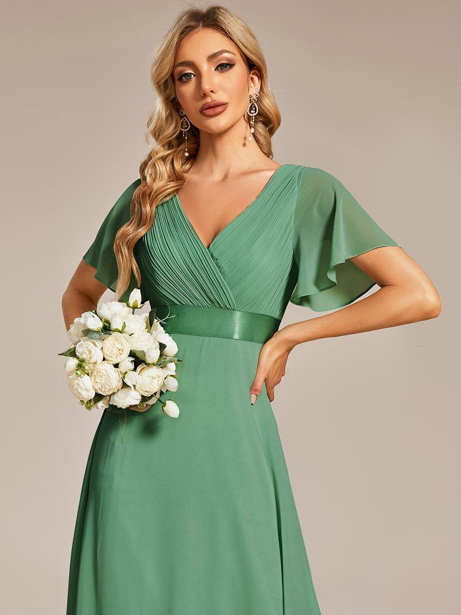 Monique | Elegant Long Bridesmaid Dress with Empire Waist
