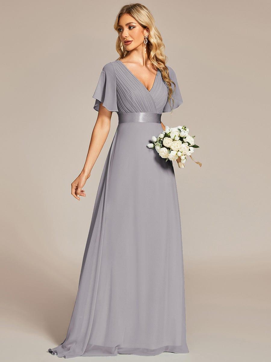 Monique | Elegant Long Bridesmaid Dress with Empire Waist