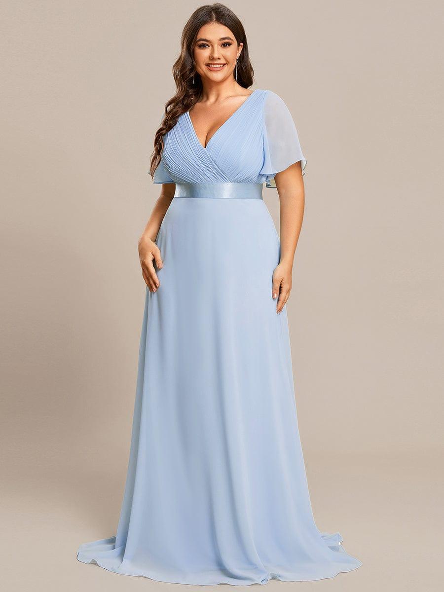 Monique | Elegant Long Bridesmaid Dress with Empire Waist