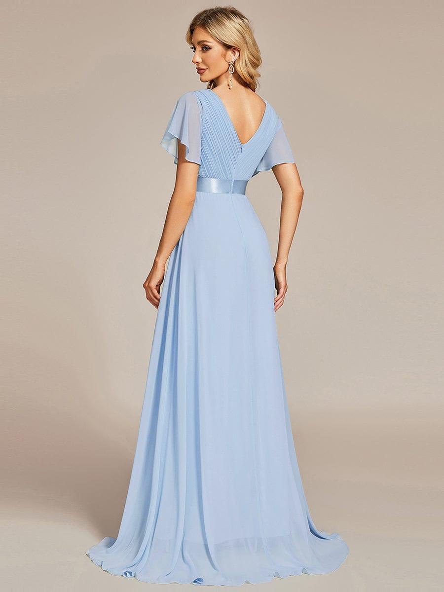 Monique | Elegant Long Bridesmaid Dress with Empire Waist