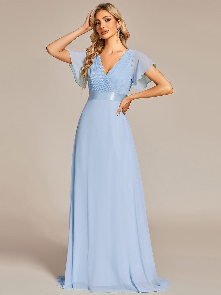 Monique | Elegant Long Bridesmaid Dress with Empire Waist
