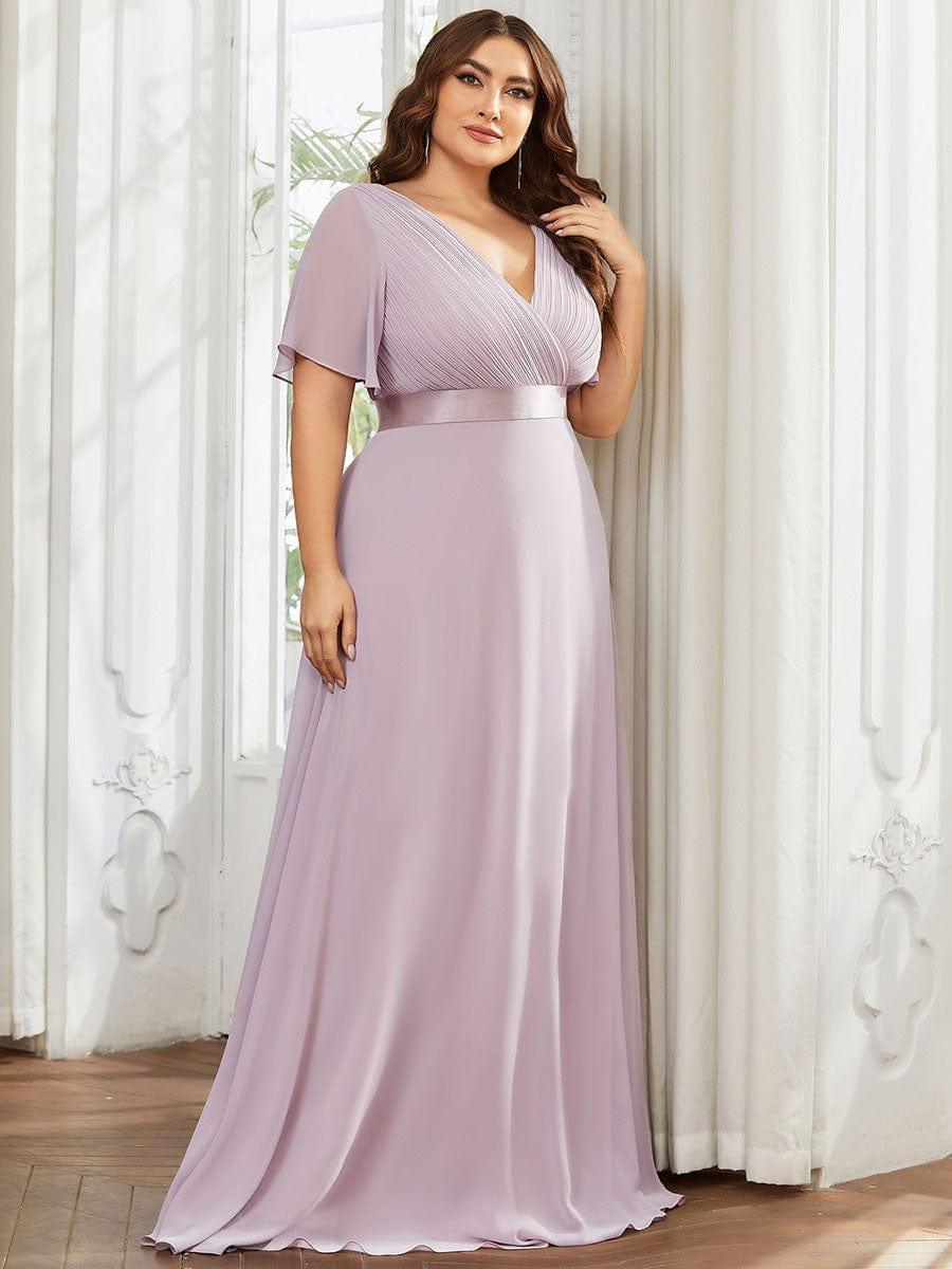Monique | Elegant Long Bridesmaid Dress with Empire Waist