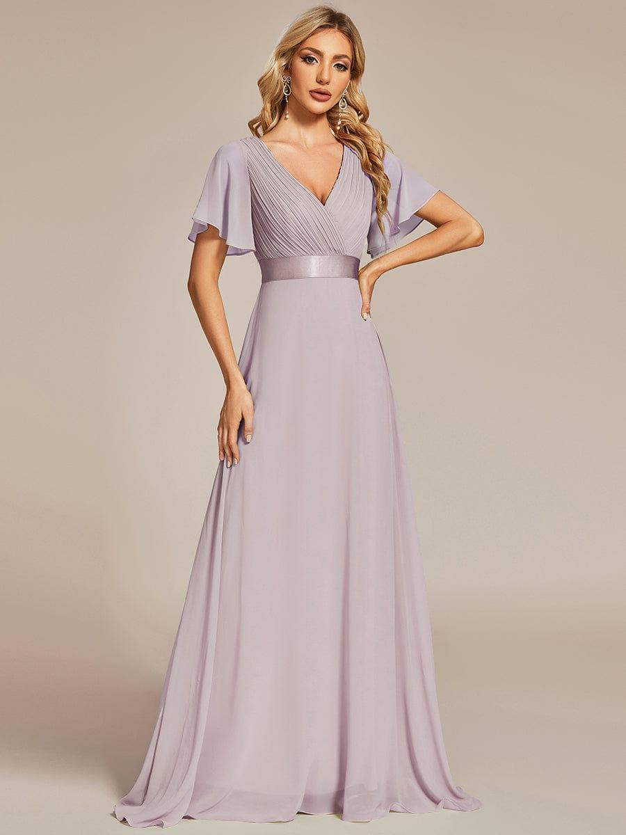 Monique | Elegant Long Bridesmaid Dress with Empire Waist