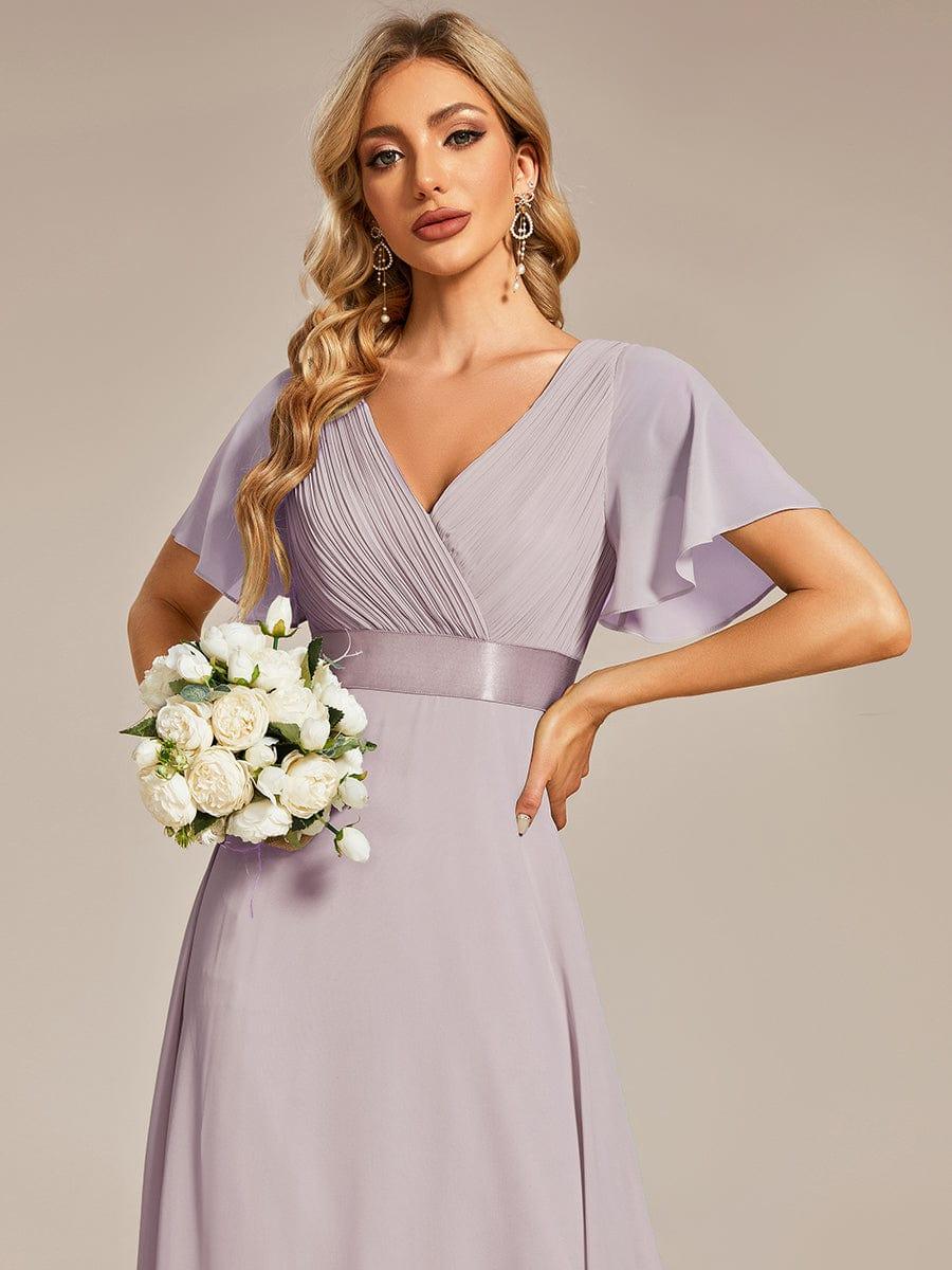 Monique | Elegant Long Bridesmaid Dress with Empire Waist