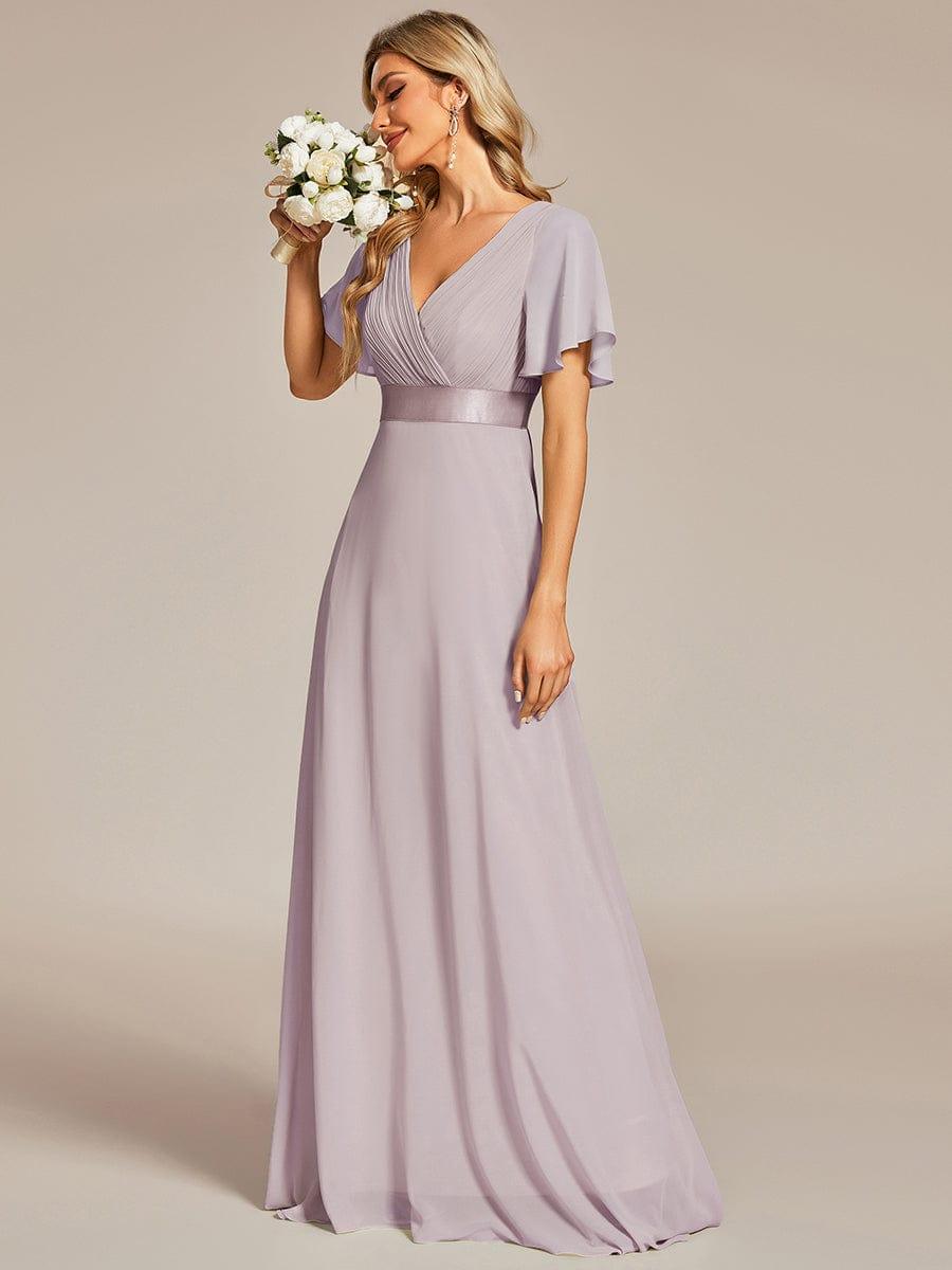 Monique | Elegant Long Bridesmaid Dress with Empire Waist
