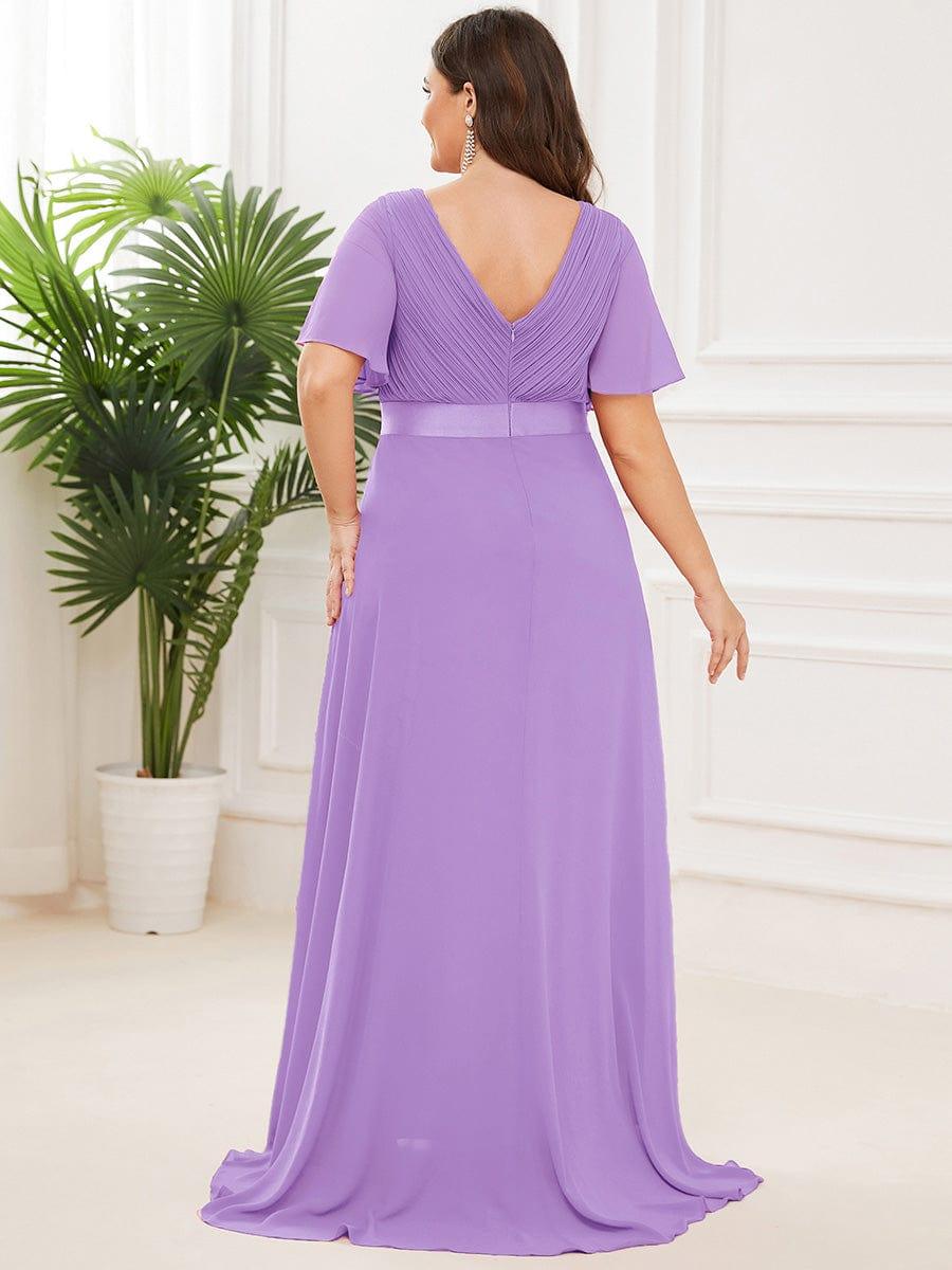 Monique | Elegant Long Bridesmaid Dress with Empire Waist