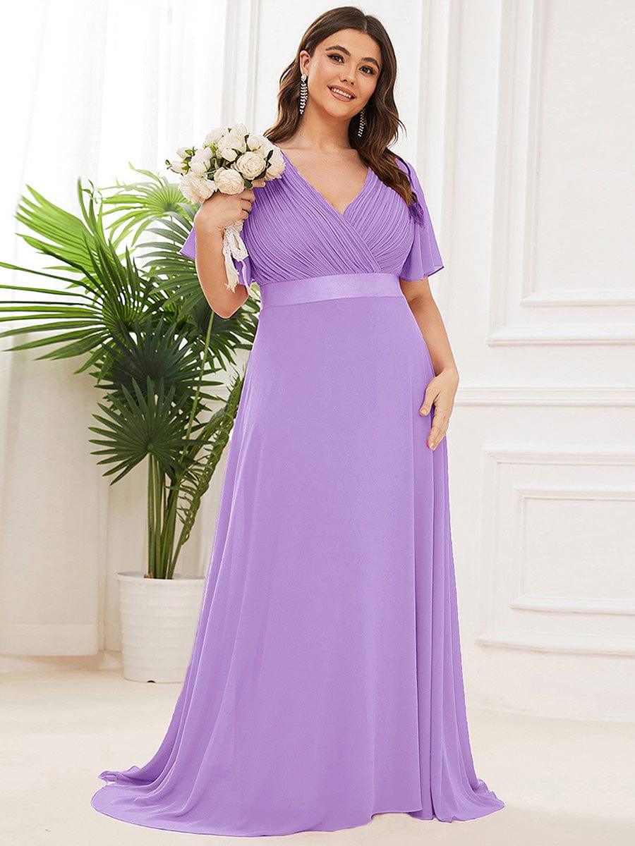 Monique | Elegant Long Bridesmaid Dress with Empire Waist