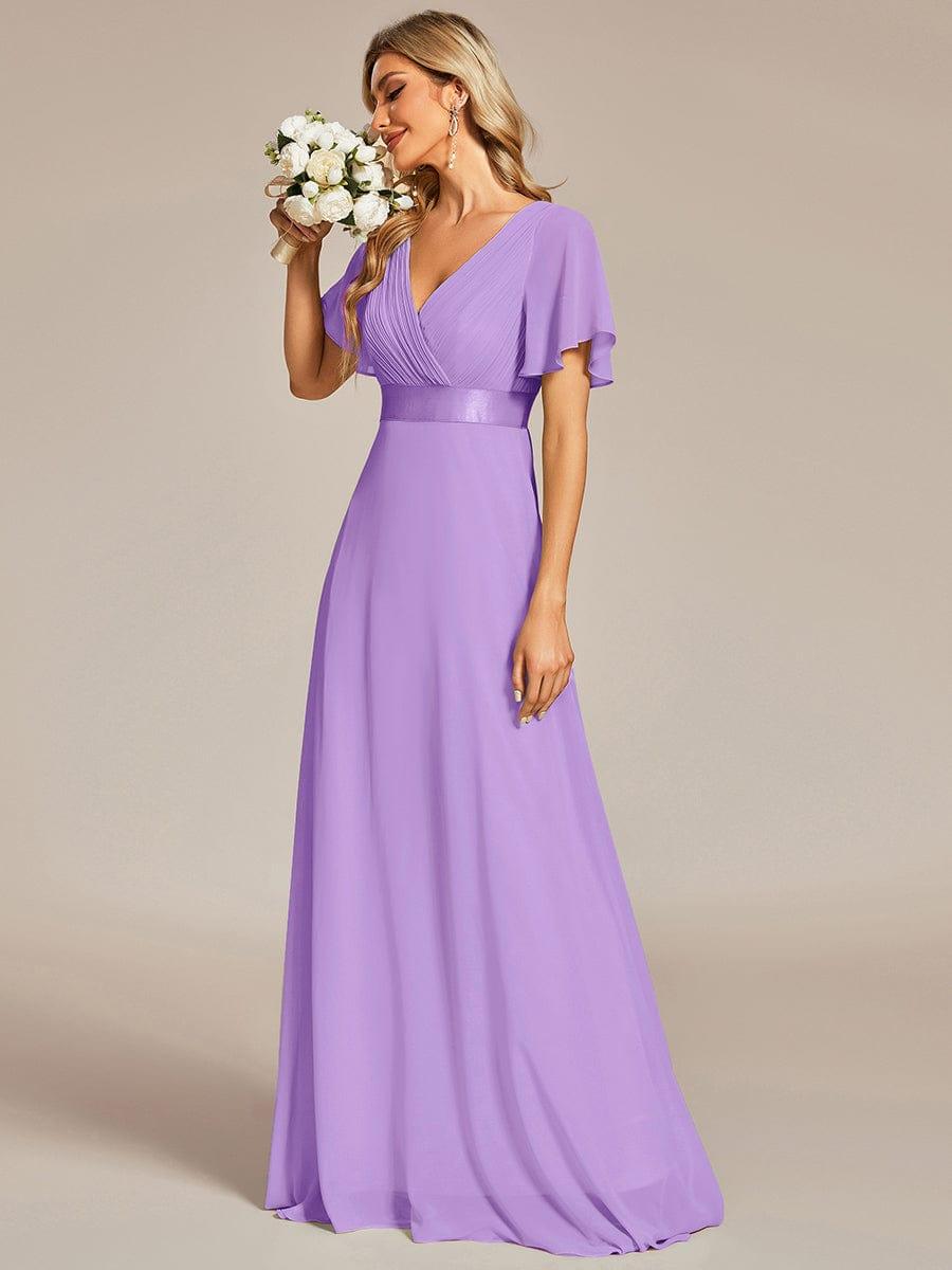 Monique | Elegant Long Bridesmaid Dress with Empire Waist
